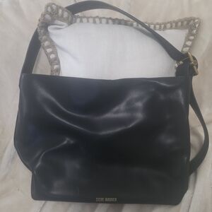 Steve Madden Black Leather Shoulder Bag
